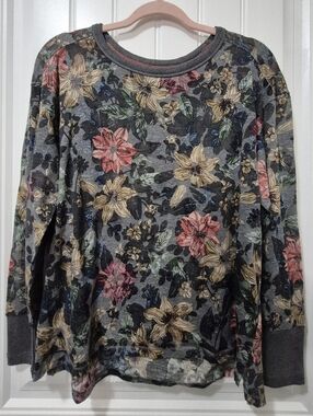 Womens Northern Reflections Lightweight Long Sleeved Floral Top Size Large
